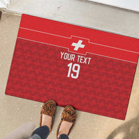 Custom World Football 2026 Switzerland Rubber Doormat Schweiz Hopp Schwiiz - Wonder Print Shop