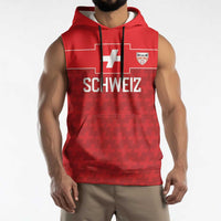 Custom World Football 2026 Switzerland Sleeveless Hoodie Schweiz Hopp Schwiiz - Wonder Print Shop
