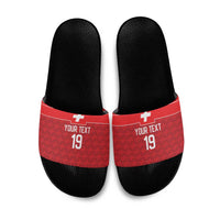 Custom World Football 2026 Switzerland Slide Sandals Schweiz Hopp Schwiiz - Wonder Print Shop