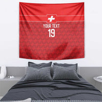 Custom World Football 2026 Switzerland Tapestry Schweiz Hopp Schwiiz - Wonder Print Shop