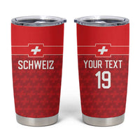 Custom World Football 2026 Switzerland Tumbler Cup Schweiz Hopp Schwiiz - Wonder Print Shop