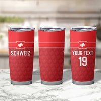Custom World Football 2026 Switzerland Tumbler Cup Schweiz Hopp Schwiiz - Wonder Print Shop