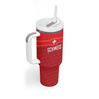 Custom World Football 2026 Switzerland Tumbler With Handle Schweiz Hopp Schwiiz - Wonder Print Shop