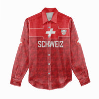 Custom World Football 2026 Switzerland Women Casual Shirt Schweiz Hopp Schwiiz - Wonder Print Shop