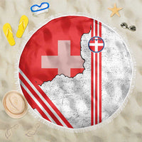 Italy Piedmont Beach Blanket Map With Flag Style - Wonder Print Shop