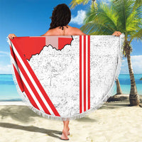 Italy Piedmont Beach Blanket Map With Flag Style - Wonder Print Shop
