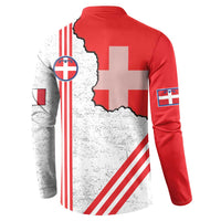 Italy Piedmont Button Sweatshirt Map With Flag Style - Wonder Print Shop