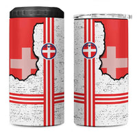 Italy Piedmont 4 in 1 Can Cooler Tumbler Map With Flag Style - Wonder Print Shop