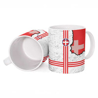 Italy Piedmont Ceramic Mug Map With Flag Style - Wonder Print Shop