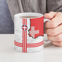Italy Piedmont Ceramic Mug Map With Flag Style - Wonder Print Shop