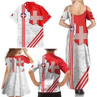 Italy Piedmont Family Matching Summer Maxi Dress and Hawaiian Shirt Map With Flag Style - Wonder Print Shop