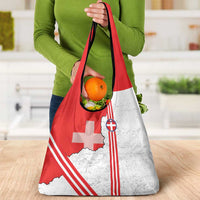 Italy Piedmont Grocery Bag Map With Flag Style - Wonder Print Shop