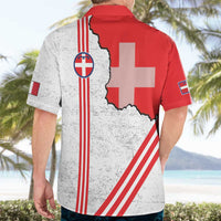 Italy Piedmont Hawaiian Shirt Map With Flag Style - Wonder Print Shop