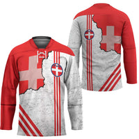 Italy Piedmont Hockey Jersey Map With Flag Style - Wonder Print Shop