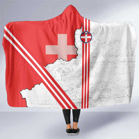 Italy Piedmont Hooded Blanket Map With Flag Style - Wonder Print Shop