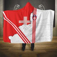 Italy Piedmont Hooded Blanket Map With Flag Style - Wonder Print Shop