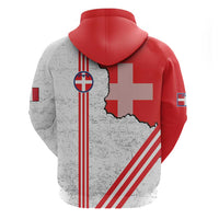 Italy Piedmont Hoodie Map With Flag Style - Wonder Print Shop