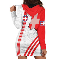 Italy Piedmont Hoodie Dress Map With Flag Style - Wonder Print Shop