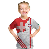 Italy Piedmont Kid T Shirt Map With Flag Style - Wonder Print Shop