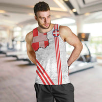 Italy Piedmont Men Tank Top Map With Flag Style - Wonder Print Shop