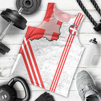 Italy Piedmont Men Tank Top Map With Flag Style - Wonder Print Shop