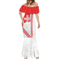 Italy Piedmont Mermaid Dress Map With Flag Style - Wonder Print Shop