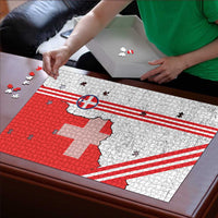 Italy Piedmont Puzzle Map With Flag Style - Wonder Print Shop