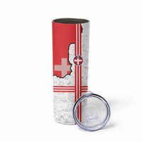 Italy Piedmont Skinny Tumbler Map With Flag Style - Wonder Print Shop