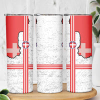 Italy Piedmont Skinny Tumbler Map With Flag Style - Wonder Print Shop