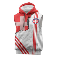 Italy Piedmont Sleeveless Hoodie Map With Flag Style - Wonder Print Shop