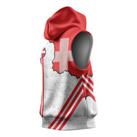 Italy Piedmont Sleeveless Hoodie Map With Flag Style - Wonder Print Shop