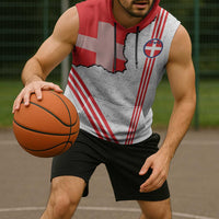 Italy Piedmont Sleeveless Hoodie Map With Flag Style - Wonder Print Shop