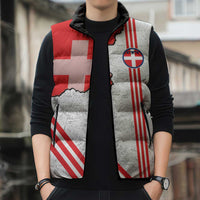 Italy Piedmont Sleeveless Puffer Jacket Map With Flag Style - Wonder Print Shop