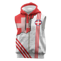 Italy Piedmont Sleeveless Zip Hoodie Map With Flag Style - Wonder Print Shop
