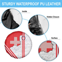 Italy Piedmont Spare Tire Cover Map With Flag Style - Wonder Print Shop