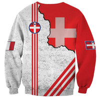 Italy Piedmont Sweatshirt Map With Flag Style - Wonder Print Shop