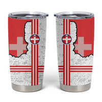 Italy Piedmont Tumbler Cup Map With Flag Style - Wonder Print Shop