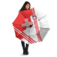 Italy Piedmont Umbrella Map With Flag Style - Wonder Print Shop