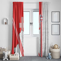 Italy Piedmont Window Curtain Map With Flag Style - Wonder Print Shop