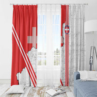 Italy Piedmont Window Curtain Map With Flag Style - Wonder Print Shop