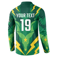 Custom Pakistan Cricket Button Sweatshirt Markhor Spirit