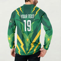 Custom Pakistan Cricket Button Sweatshirt Markhor Spirit