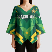Custom Pakistan Cricket Kimono Sleeve Blouse Markhor Spirit