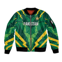 Custom Pakistan Cricket Sleeve Zip Bomber Jacket Markhor Spirit