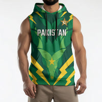 Custom Pakistan Cricket Sleeveless Hoodie Markhor Spirit
