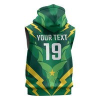 Custom Pakistan Cricket Sleeveless Zip Hoodie Markhor Spirit