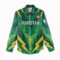 Custom Pakistan Cricket Women Casual Shirt Markhor Spirit