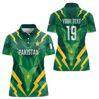 Custom Pakistan Cricket Women Polo Shirt Markhor Spirit