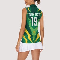 Custom Pakistan Cricket Women Sleeveless Polo Shirt Markhor Spirit