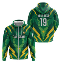 Custom Pakistan Cricket Zip Hoodie Markhor Spirit